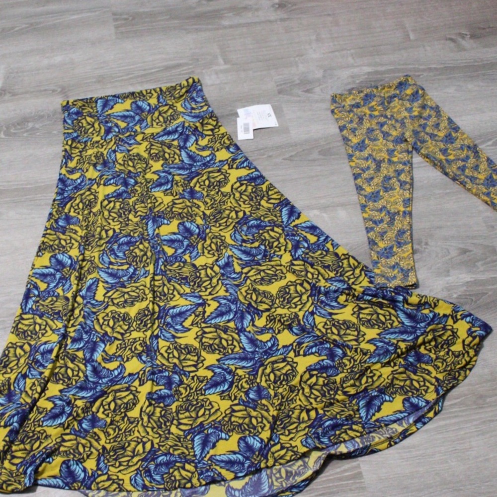 Mommy and me Rose pattern LulaRoe Set